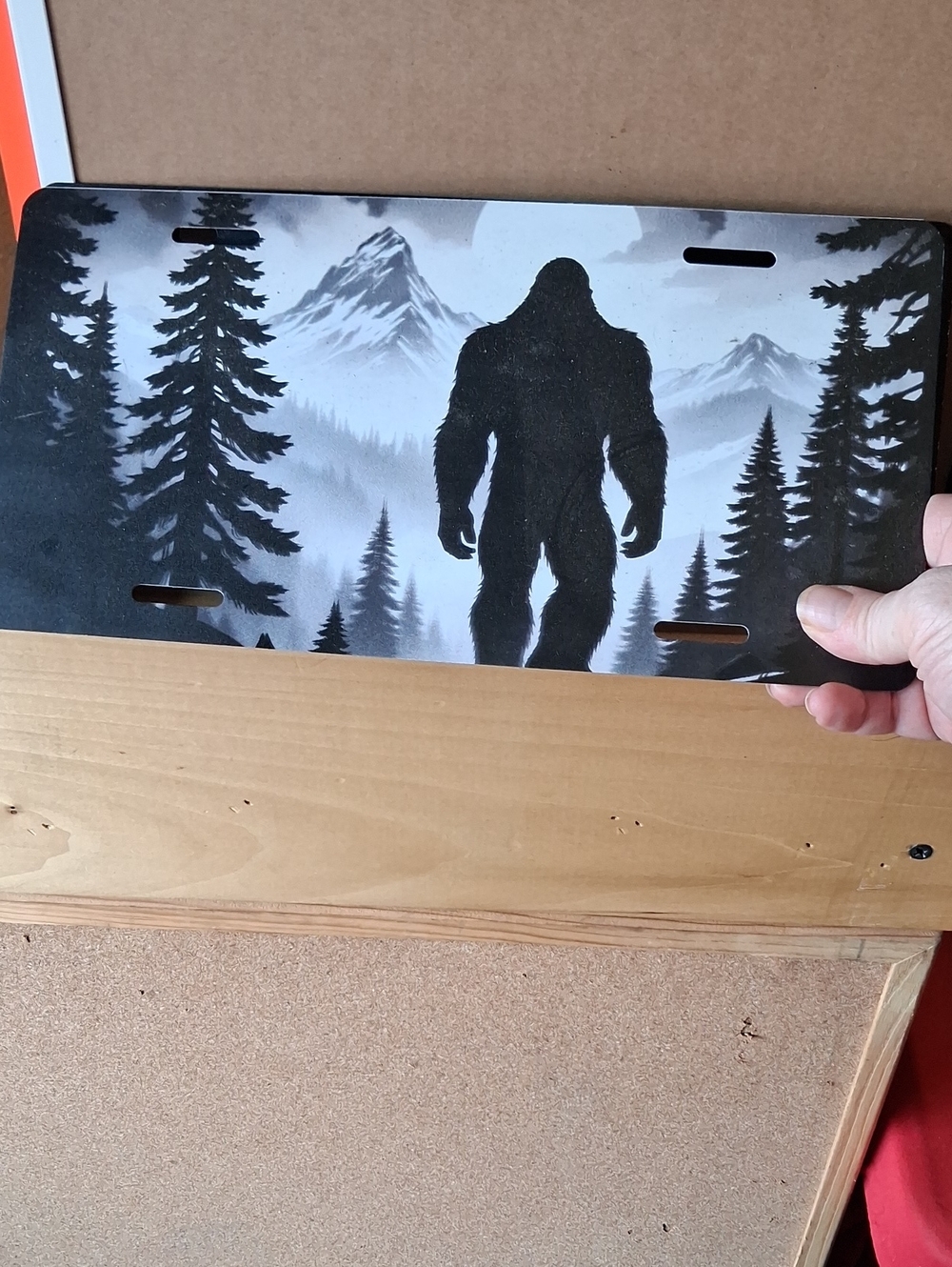 Sasquatch Car Tag
